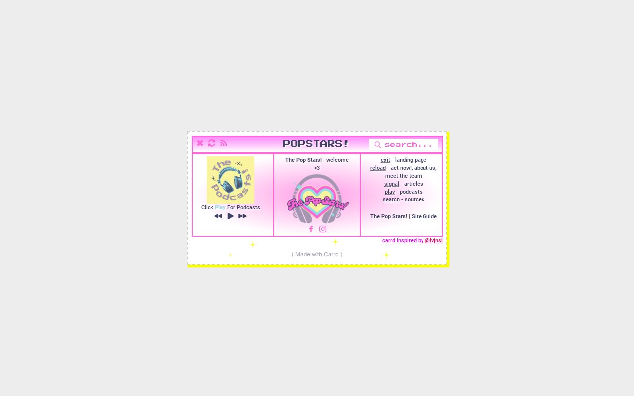 Pop Star Unity Source Code Pop Stars!